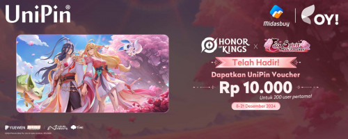 Dapatkan Skin Fox Spirit Matchmaker dan UniPin Voucher 10Ribu Setiap Top Up Honor of Kings Pakai BRI & Mandiri VA